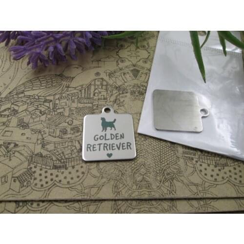 10pcs--"golden retriever"stainless steel charms 5 styles for choosing DIY Charms for necklace bracelets