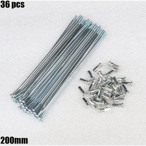 36 pcs 200-245 mm 8G spokes 3.5mm width spokes bend For electric bicycle bike motorcycle radios for motorcycle and child bike