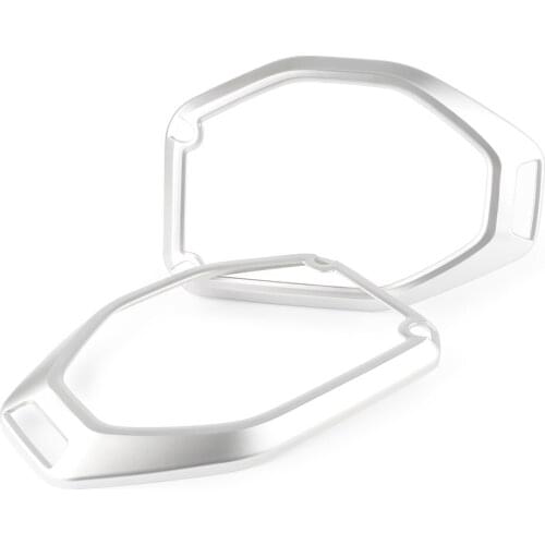 Auto Car Silver Interior Roof Speaker Cover Trim Decor Ring For 2018 Jeep Wrangler JL