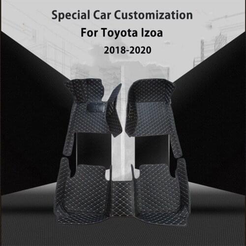 Car Floor Mats For Toyota izoa 2020 2019 2018 Auto Accessories Styling Custom Waterproof Anti Dirty Foot Pads
