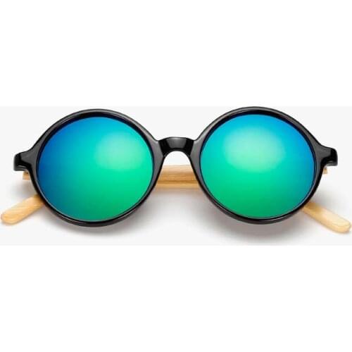 Bamboo sunglasses|New fashion products men and women vintage retro sunglasses wooden glasses, wooden frame handmade round 1527