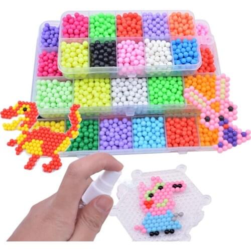 DIY Water Beads 6000pcs 24colors Puzzle Crystal Color Spray Beads Set Ball Games 3D Handmade Kids Magic Toys for Children