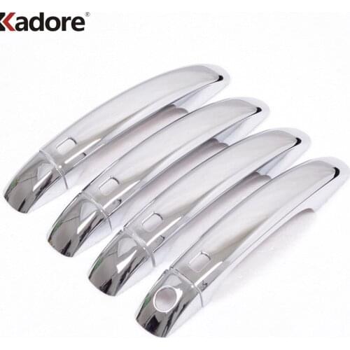 For Audi Q5 2008 2009 2010 ABS Chrome Side Door Handle Cover Trim Decoration Frame Covers Car Styling Accessories 8pcs/set