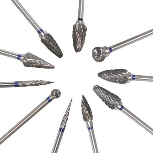 Dental Polishing HP 2.35mm Tungsten Carbide Steel Burs Tooth Drill Fit Dental Low Speed Straight Handpiece