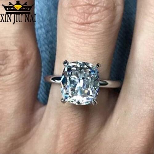 Wish selling new four-claw engagement rings studded with gold wedding rings factory direct sales rings for women