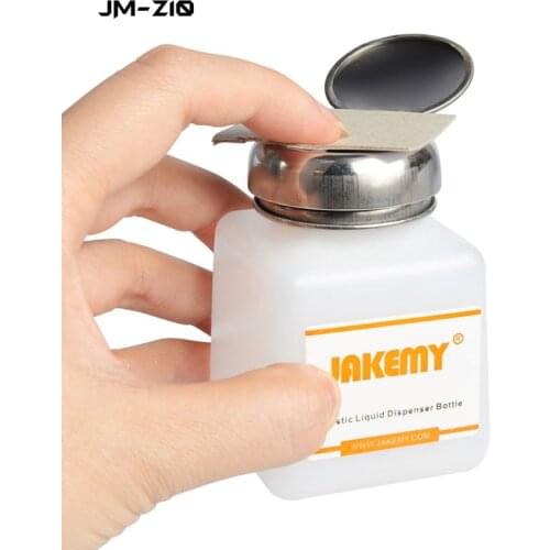 JAKEMY JM-Z10 120ML JM-Z11 180ML Portable Plastic Liquid Dispenser Bottle Alcohol Pump Dispenser for PCB Cleaning