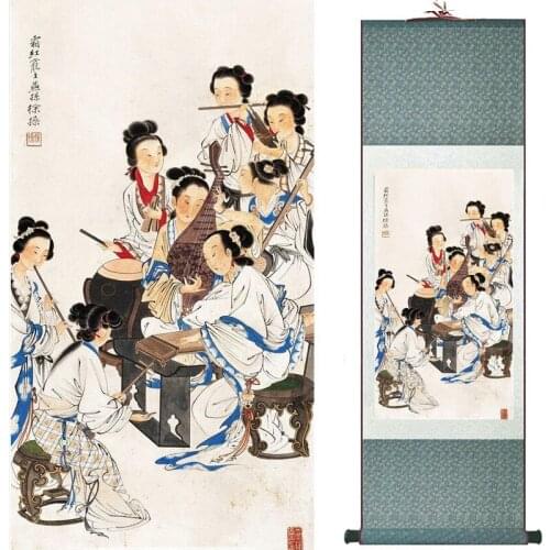 Pretty girl painting Chinese Art Painting Home Office Decoration Chinese painting art figure painting 20190816014