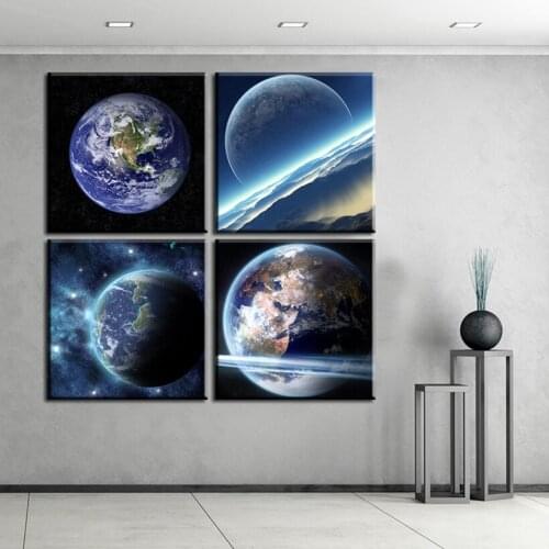 5d Diamond Painting Kits Full Scenery Mosaic Blue Black Universe The Earth Landscape Embroidery Handmade Gift Home DecorZP-955