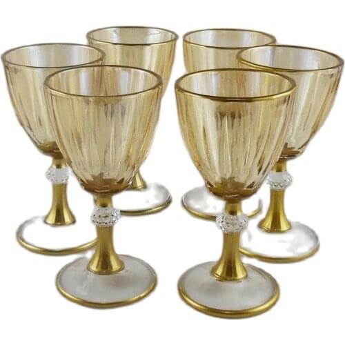 Pasabahce Diamond Set of 6 Coffee and Water Glasses with Luster-Free Fast Shipping From Turkey