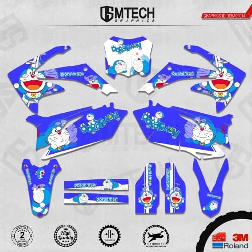 DSMTECH Customized Team Graphics Backgrounds Decals 3M Custom Stickers For 2010-2013 CRF250R 2009-2012 CRF450R 014