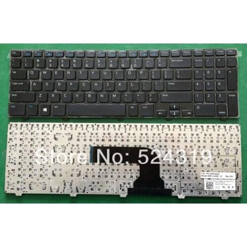 New Laptop Keyboard for DELL 15R 5521 3521 2521 US Layout Black