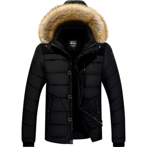 New Style Winter Plus Velvet Warm Cotton-padded Clothes Mens Coat Thick padded