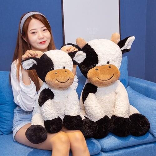 New 25-50CM Plush Cow Toy Lovely Cattle Plush Stuffed Animals Cattle Soft Doll Kids Toys Birthday Gift for Children