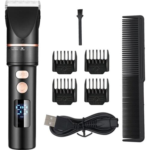 Barber Electric Hair Clipper Fashion Hair Trimmer Titanium Ceramic Blade Salon Machine Zero Gapped Haircut Style Hair Cutting