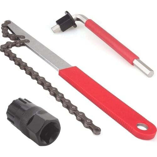 Extended Bicycle Box Disembly Tool Chain Whip And Auxiliary Wrench Bicycle Sprocket Disembly Tool Sprocket Remover