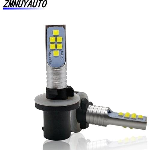 2PCS H27 880 Led H27W H27W/1 12SMD 3535 1400LM 6000K White Car Fog Light Driving Day Running Lamp Auto 12V