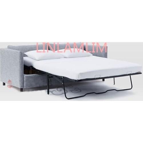 Linen hemp fabric sectional sofas Living Room Sofa bed set furniture alon couch puff asiento muebles de sala canape sofa cama