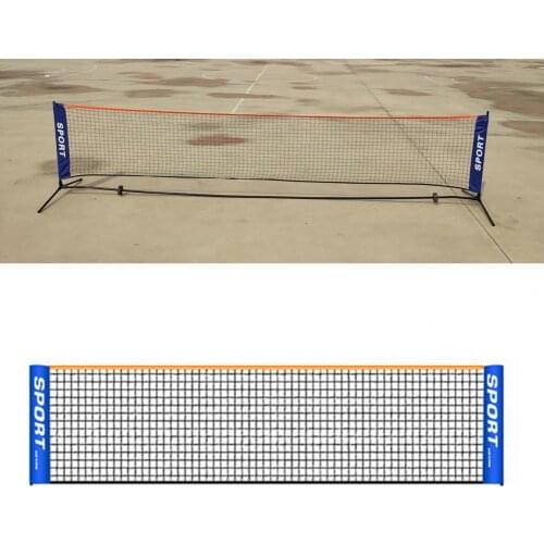 Badminton Net Thicker Foldable Easy Setup Nylon Sports Net with Poles for Outdoor ракетка для бадминтона волейбольная сетка