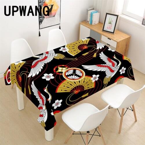 Japanese Style Tablecloth 3D Printed Table Cover Rectangular Tablecloth Wedding Birthday Party Kitchen Home Decor