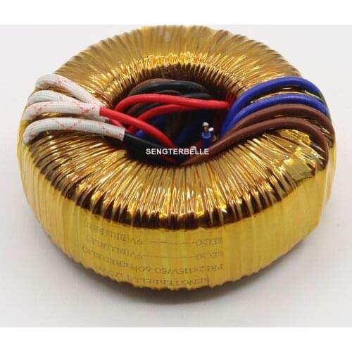 120W Toroidal Audio Copper Transformer Dual 9V 12V 15V For Amplifier / PSU / Preamp