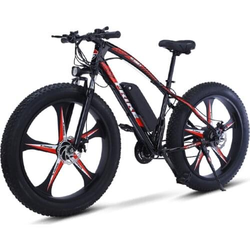 26 Inch Electric Bicycle Snow Beach Mountain Bike Fat Tire 4.0 Power E Bike Adult