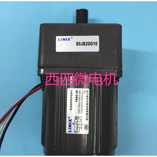 3 lines Constant speed LINIX Gear reducer motor 80JB20G10 YN80-30 Deceleration new original