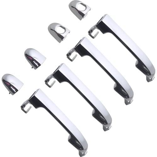 4PCS CHROME EXTERIOR DOOR HANDLE FOR ELANTRA 06-10 / AVANTE 06-10 / I30 07