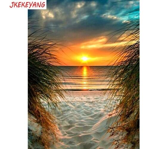 5D DIY square/round Diamond painting Seaside scenery Cross Stitch Diamond Embroidery Pattern Rhinestone J1805