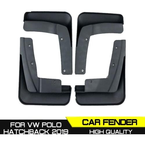 Car Front Rear Car Mudguards Fender Flares Mud Guard Flap Anti Splash Mudflaps for VW POLO Hatchback 2019