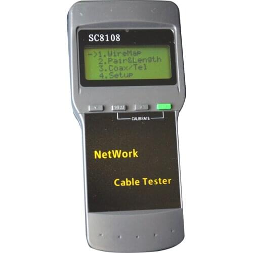 Free Shipping High Precision Portable Multifunction Wireless Network Tester Digital LCD Digital PC Data Network Cable Tester