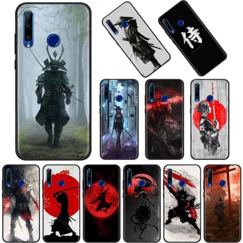 Samurai Phone Case For Honor Play 9A 9X Pro Lite 9C 9S 8S 2020 8X Black Shell Silicon Capa Bumper