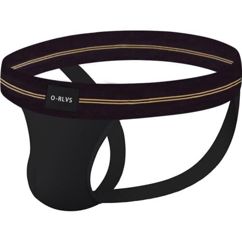 OR Gay Underwear Sexy Jockstrap Men Bikini Double Belt Mens Thong Modal Sissy Thongs And G-strings Close Fit 21New Style M-XXL