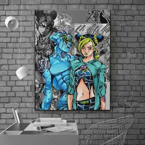 JoJos Bizarre Adventure Wall Art Jolyne Cujoh Canvas Pictures Stone Ocean Paintings Home Decoration HD Printed Modular Poster