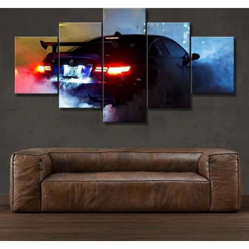Wall Art Canvas Painting HD Print 5 pieces New Style Super Sports Car Modern Home Decor Pictures Living Room Decoration Posters