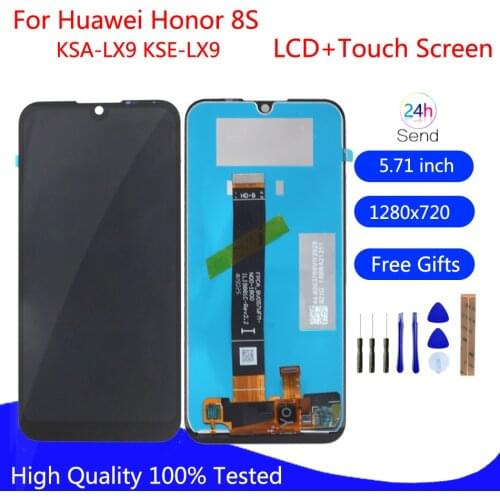 Original For Huawei Honor 8S KSA-LX9 KSE-LX9 LCD Display Touch Screen Digitizer Assembly With Frame For Huawei Y5 2019 Display