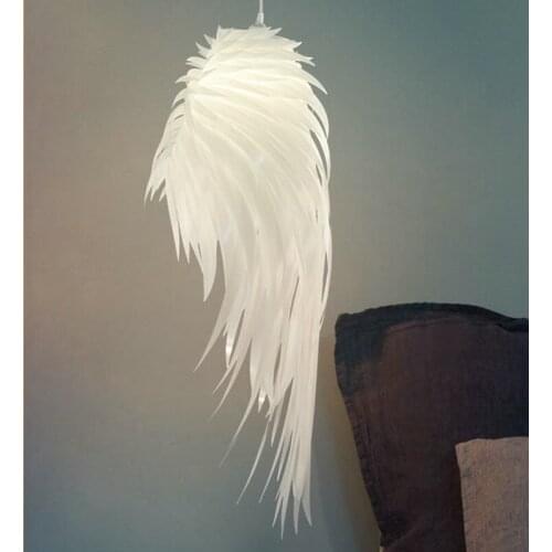Nordic Pendant Lights Modern Creative Angel Wing Feather Lamp Dining Room Furniture Living Room Hanging Lights acrylic Led Light