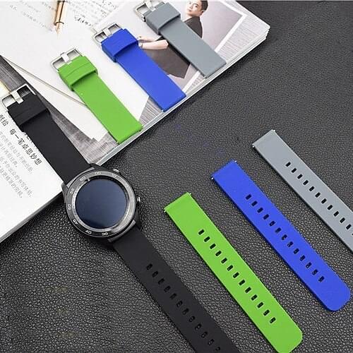 Silicone 20 22mm watch band straps for huawei watch 2 Sport Classic Samsung Gear S3 Classic Froniter watchbands