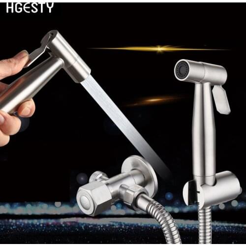 Stainless Steel Toilet Hand Held Bidet Faucet Sprayer Bidet Set Sprayer Gun Toilet Spray For Bathroom Self Cleaning Shower Head