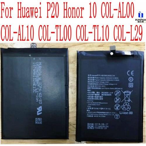 High Quality 3400mAh HB396285ECW Battery For Huawei P20 Honor 10 COL-AL00 COL-AL10 COL-TL00 COL-TL10 COL-L29 mobile phone