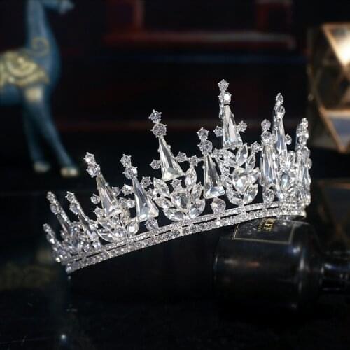 Bridal Crown Headdress Female Wedding Dress Wedding Dress Hair Accessories Birthday Crown Headband