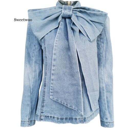 Женские джинсовые куртки SWEETWOO China At AliExpress