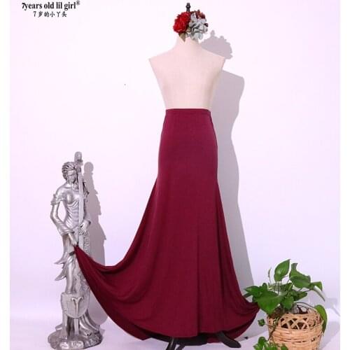 Spanish Flamengo Dance Dress Training Modal Small Trailing Tail Group HHH02