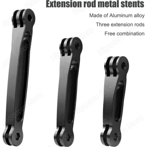 Aluminum Alloy Extension Arm Metal Pole Mount Helmet Stick for Gopro 9/MAX/8/7/6/5,Insta360 One R Insta 360 ONE X/X2 Accessories