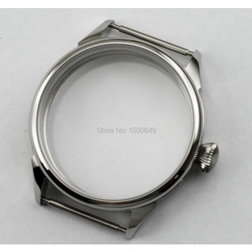 Outside diameter : 42mm watch case New fit 6497/6498 st36 movement mens watch