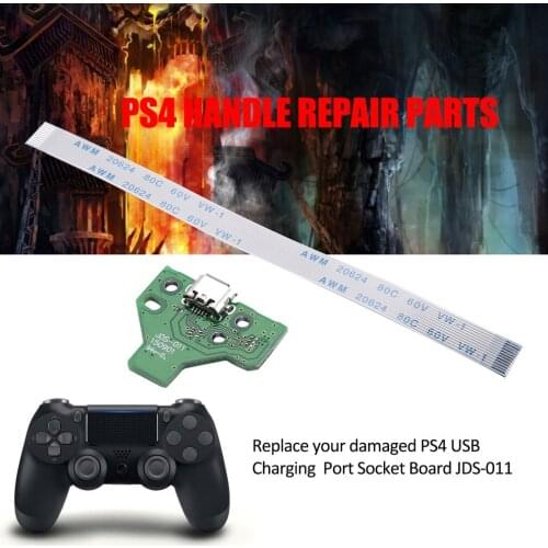 Cable USB Charging Port Socket Board with 14 Pin for Playstation 4 for PS4 Controller Replacement Parts Sony 0.01kg BSIDE