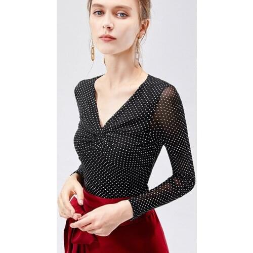 Latin Dance Costumes For Women Long Sleeve Sexy Rumba Dance Tops Ballroom Dance Clothes Samba Dance Outfit Salsa Shirt VO477