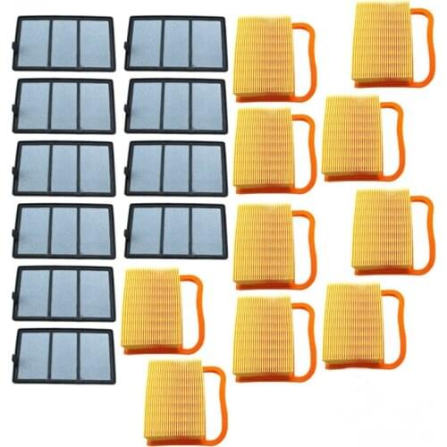 10 Sets Air Filter + Pre Filter Cleaner Combo For STIHL TS410 TS420 TS480i TS500i Concrete Circular Cutoff Saw Part 42381410300