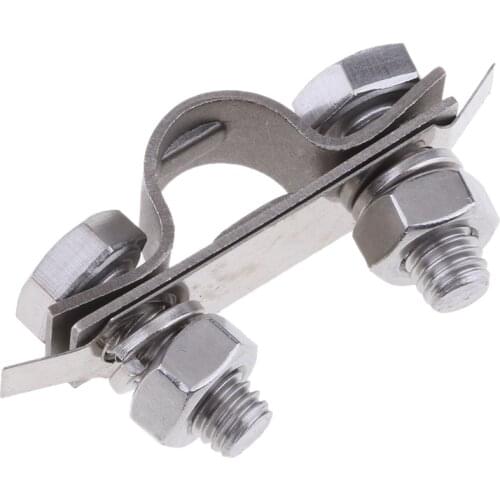 2Pcs 304 Stainless Steel Control Cable Clamp Boat Marine Parts U Shaped