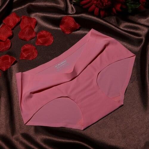 2022 new type non-mark female underwear High pressure side of ms ice silk waist briefs