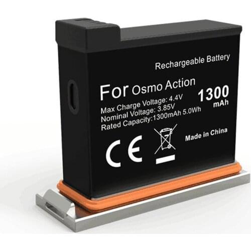 3.85V 1300mah for DJI Osmo Action action camera rechargeable battery, 4.4V CP-OS13